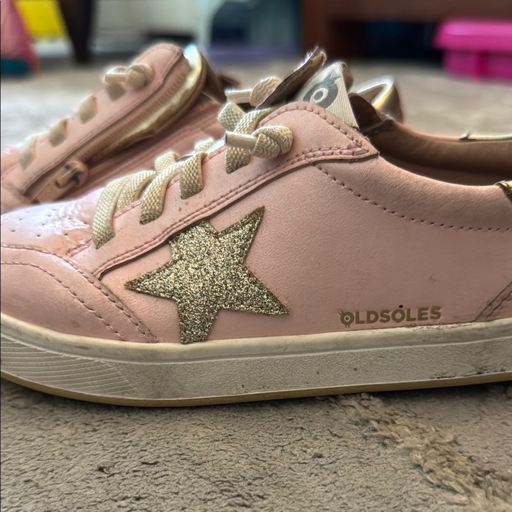 Old Soles Pink Sneakers with Gold Star